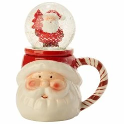 Home-Essentials Kitchen & Dining Home Essentials 17oz. Santa Snow Globe Mug