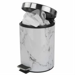 Home-Basics Storage & Organization Home Basics Faux Marble Waste Bin -Home-Essentials Shop 0ebcbe41 6716 4067 8a8e ec2b83917591