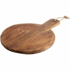Home-Essentials Kitchen & Dining Home Essentials Dark Natural Wood Round Cutting Board