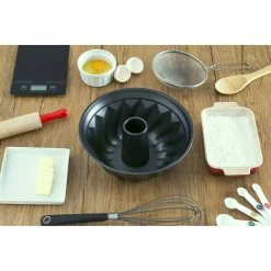 Home-Basics Kitchen & Dining Home Basics Non-Stick Fluted Cake Pan -Home-Essentials Shop 133140d9 c715 4a6f b98c c4958cb95f62
