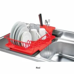 Home-Basics Storage & Organization Home Basics 3pc. Chrome Plated Steel Dish Drainer -Home-Essentials Shop 1642ff6e 522d 4d99 9aac 4dbd6f71bdc0