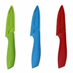 Home-Basics Kitchen & Dining Home Basics 3.5in Stainless Steel Paring Knife W/Soft Grip Handle