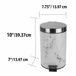 Home-Basics Storage & Organization Home Basics Faux Marble Waste Bin -Home-Essentials Shop 1cbd7775 f238 47e7 aaa9 aca5bc722f72