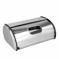 Home-Basics Kitchen & Dining Home Basics Stainless Steel Bread Box