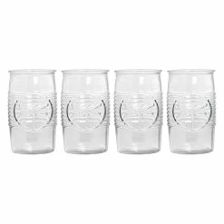 Home-Essentials Kitchen & Dining Home Essentials Impression Dragonfly High Ball Glasses - Set Of 4