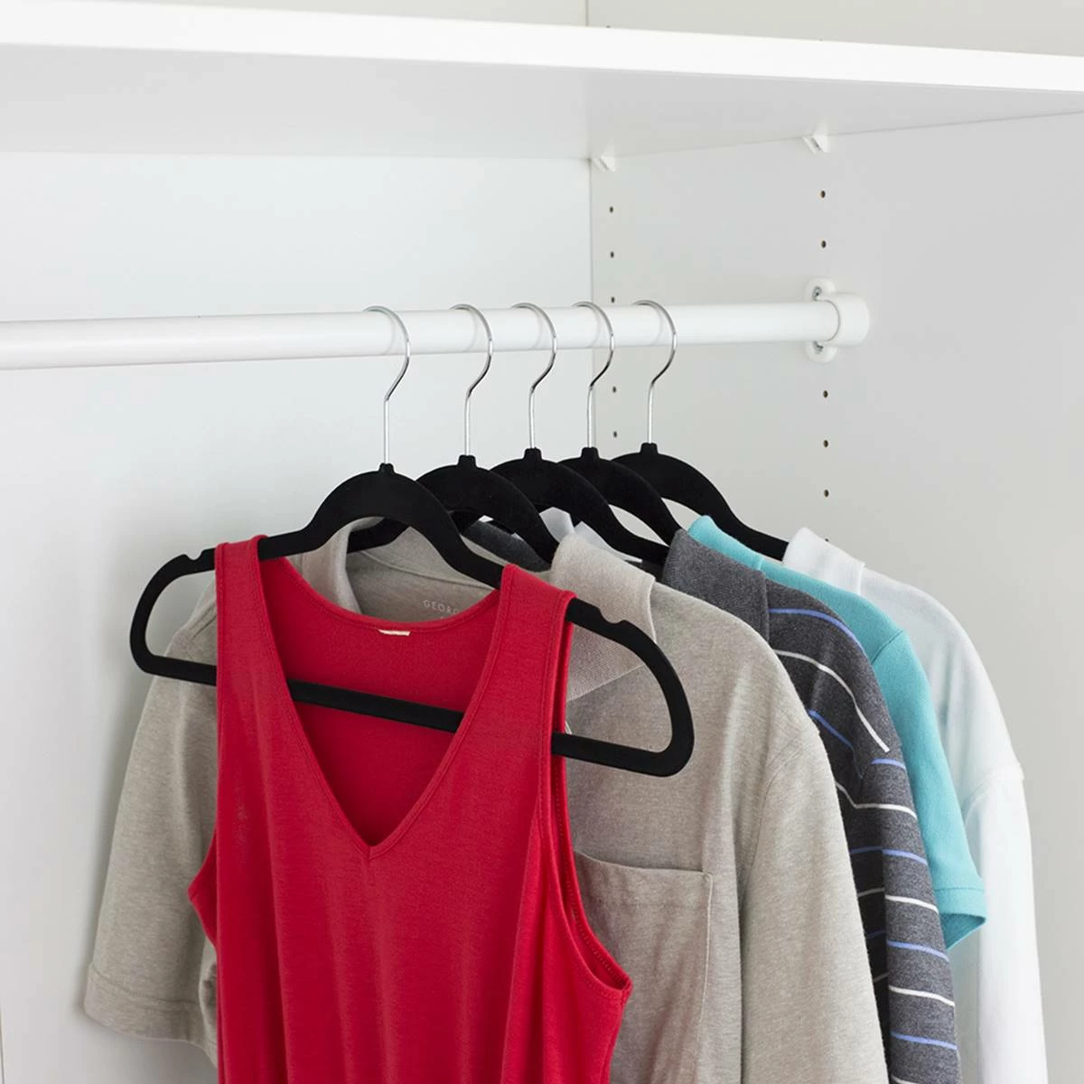 Home-Basics Storage & Organization Home Basics Velvet Hanger Pack Of 25 9 Home-Basics Storage & Organization Home Basics Velvet Hanger Pack Of 25 - Image 7