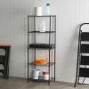 Home-Basics Storage & Organization Home Basics 5 Tier Black Steel Wire Shelf -Home-Essentials Shop 28dc864b c32c 4f36 ae4f 93616c70b533