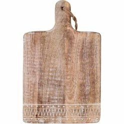 Home-Essentials Kitchen & Dining Home Essentials Whitewash Rectangle Etched Cheese Board