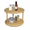 Home-Basics Kitchen & Dining Home Basics 2 Tier Bamboo Lazy Susan