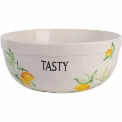 Home-Essentials Kitchen & Dining Home Essentials 67oz. Lemon Garden Organic Mixing Bowl