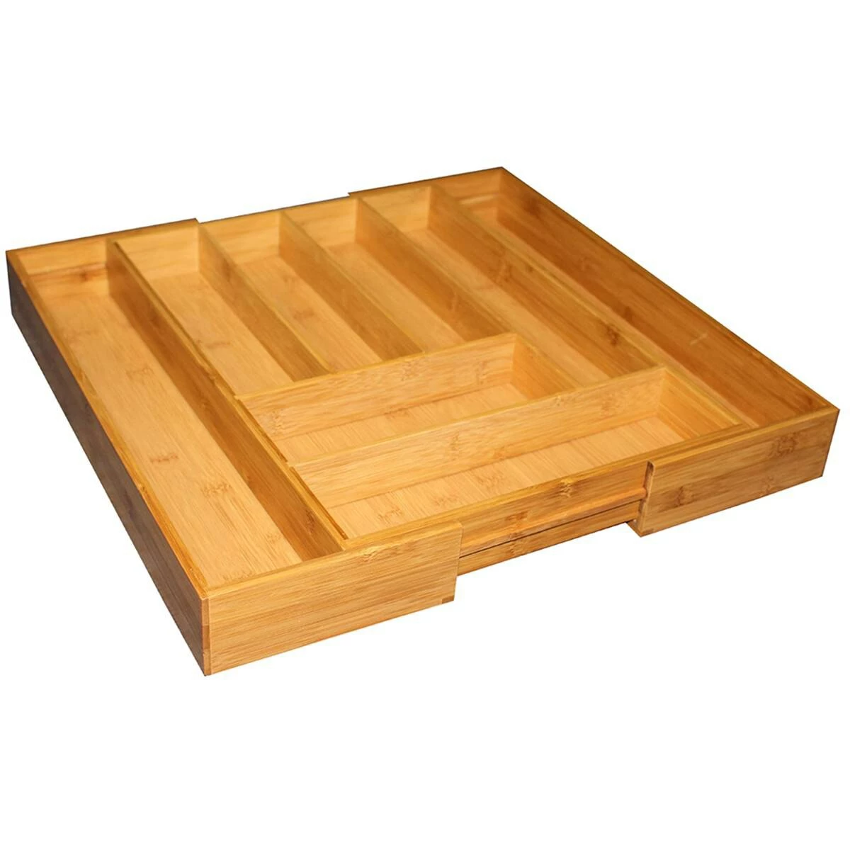 Home-Basics Storage & Organization Home Basics Bamboo Expandable Cutlery Tray 3 Home-Basics Storage & Organization Home Basics Bamboo Expandable Cutlery Tray