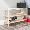 Home-Basics Storage & Organization Home Basics 3 Tier Wooden Shoe Rack -Home-Essentials Shop 59d60e98 f7bf 4281 ae36 ffef675b0ba2