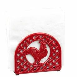 Home-Basics Storage & Organization Home Basics Red Rooster Napkin Holder