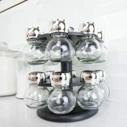 Home-Basics Kitchen & Dining Home Basics 16pc. Revolving Spice Rack 11 Home-Basics Kitchen & Dining Home Basics 16pc. Revolving Spice Rack -Home-Essentials Shop 688c157a 2afe 44dd bf69 ab3a6a222020