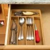 Home-Basics Storage & Organization Home Basics Bamboo Cutlery Organizing Tray -Home-Essentials Shop 6b0d56b1 4be1 4020 ae63 ba44c2297ce5