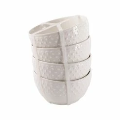 Home-Essentials Kitchen & Dining Home Essentials 4in. Hobnail Embossed Bowls - Set Of 4