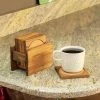 Home-Basics Kitchen & Dining Home Basics Pine Wood Square Coasters Set Of 6