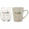 Home-Essentials Kitchen & Dining Home Essentials 16oz. Teacher Mug & 19oz. Stemless Glass Set -Home-Essentials Shop 8085d0c1 8e40 4ead a01f d3d3408f4e26
