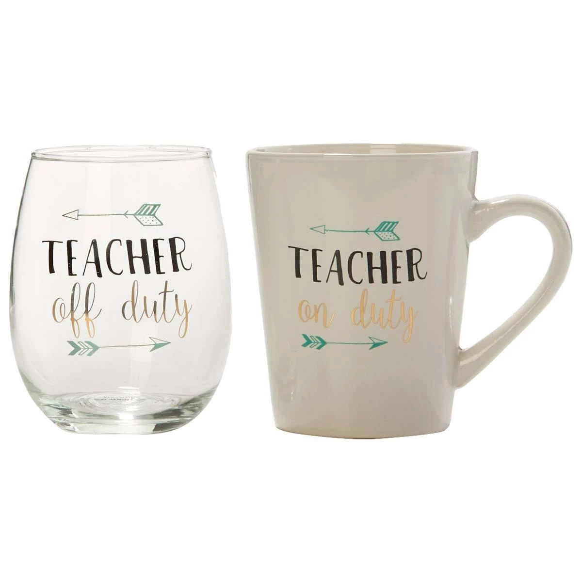 Home-Essentials Kitchen & Dining Home Essentials 16oz. Teacher Mug & 19oz. Stemless Glass Set 3 Home-Essentials Kitchen & Dining Home Essentials 16oz. Teacher Mug & 19oz. Stemless Glass Set
