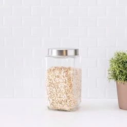 Home-Basics Storage & Organization Home Basics 67oz. Square Glass Canister