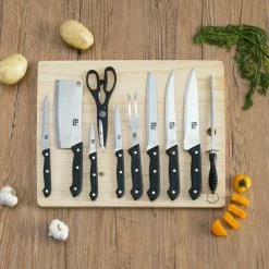 Home-Basics Kitchen & Dining Home Basics 10pc. Knife Set With Cutting Board -Home-Essentials Shop 857ce28b 179c 445c a0a7 134242b3b549