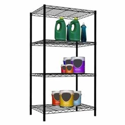 Home-Basics Storage & Organization Home Basics 4 Tier Steel Wire Shelf