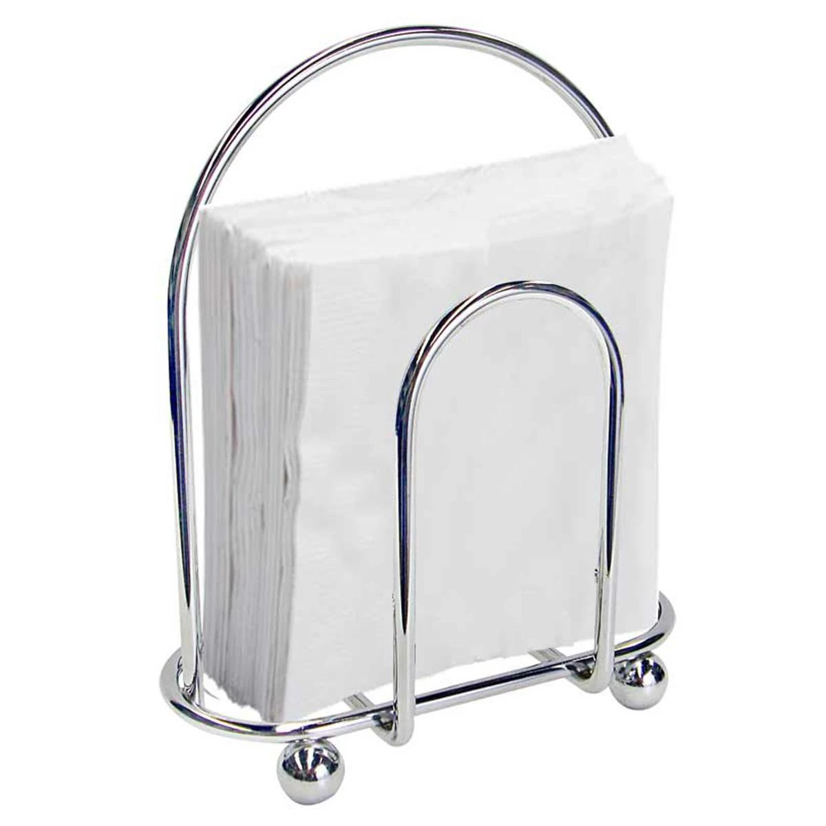 Home-Basics Storage & Organization Home Basics Chrome Napkin Holder 5 Home-Basics Storage & Organization Home Basics Chrome Napkin Holder - Image 3