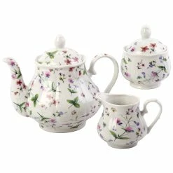 Home-Essentials Kitchen & Dining Home Essentials Chintz 5pc. Butterfly Rose Tea Set