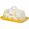 Home-Essentials Kitchen & Dining Home Essentials 6.7in. Lemon Garden Covered Butter Dish -Home-Essentials Shop 9416c9d7 7601 4f33 b4e1 55cb41b5a45e