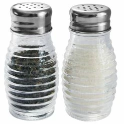 Home-Basics Kitchen & Dining Home Basics Beehive Glass Salt And Pepper Set 2pc.