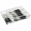 Home-Basics Storage & Organization Home Basics Chrome Plated Steel Cutlery Tray -Home-Essentials Shop 95d4b79e 958a 40b5 a655 ebe13e4e366d
