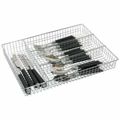 Home-Basics Storage & Organization Home Basics Chrome Plated Steel Cutlery Tray