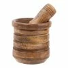 Home-Essentials Kitchen & Dining Home Essentials 4in. Ribbed Wood Mortar And Pestle -Home-Essentials Shop 98e1c415 edc0 476a a601 3be4e1b09092