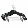 Home-Basics Storage & Organization Home Basics 5pc. Black Velvet Hangers & Clips -Home-Essentials Shop 9bd6604e 5bc8 4818 b6b7 c6f38a7b626e