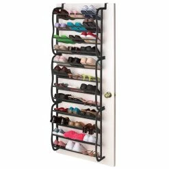 Home-Basics Storage & Organization Home Basics Over The Door Shoe Rack 6 Home-Basics Storage & Organization Home Basics Over The Door Shoe Rack -Home-Essentials Shop 9cf3f4c0 c186 42f1 856d 6796d2eb7921