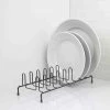 Home-Basics Storage & Organization Home Basics Onyx Plate Rack -Home-Essentials Shop b2e0fbe9 2eb6 47e4 9af5 e7d97dcc32b2