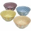 Home-Essentials Kitchen & Dining Home Essentials 6in. Chintz Chevron Bowls - Set Of 4 -Home-Essentials Shop b568cbba 84e5 40a2 b273 bfa226cd60a3