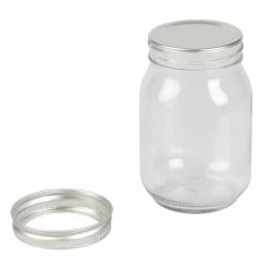 Home-Basics Storage & Organization Home Basics Wide Mouth Clear Mason Canning Jar 8 Home-Basics Storage & Organization Home Basics Wide Mouth Clear Mason Canning Jar -Home-Essentials Shop b607f6b1 3517 4a38 8b73 45ca8c3a1917