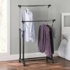 Home-Basics Storage & Organization Home Basics Chrome Double Garment Rack