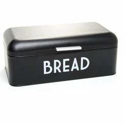 Home-Basics Kitchen & Dining Home Basics Bread Box Black