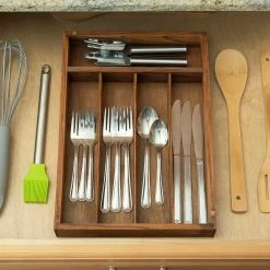 Home-Basics Storage & Organization Home Basics Extra Deep Cutlery And Flatware Storage Organizer