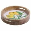 Home-Essentials Kitchen & Dining Home Essentials Lemon 18in. Round Mango Wood Tray -Home-Essentials Shop c5e44821 9b5d 4ff3 918f aef785d89d7e