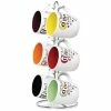 Home-Basics Kitchen & Dining Home Basics 6pc. Colorful Mug Set & Stand