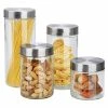 Home-Basics Storage & Organization Home Basics 4pc. Glass Canister Set