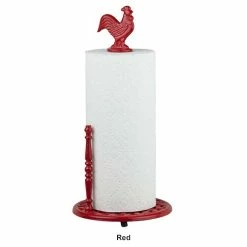 Home-Basics Storage & Organization Home Basics Cast Iron Rooster Paper Towel Holder -Home-Essentials Shop e56dcb10 1a48 4f00 88ee 26c14036d5c7