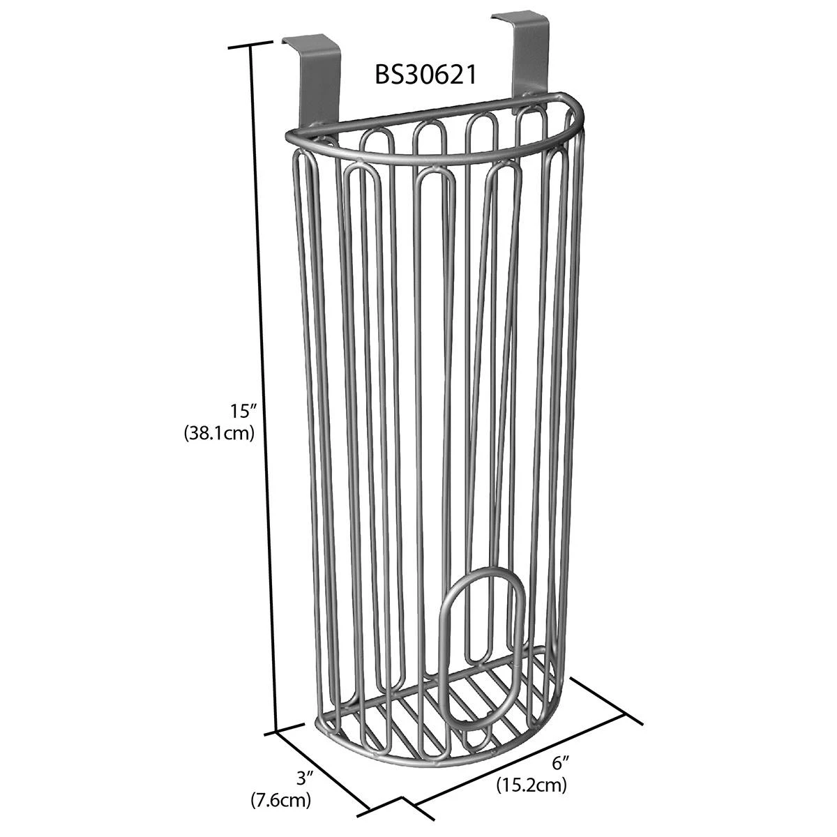 Home-Basics Storage & Organization Home Basics Steel Over The Cabinet Organizer 4 Home-Basics Storage & Organization Home Basics Steel Over The Cabinet Organizer - Image 2