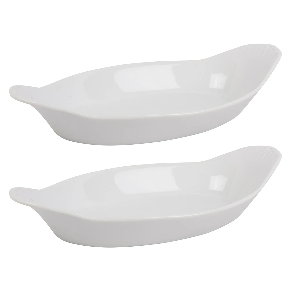 Home-Essentials Kitchen & Dining Home Essentials 10oz. Porcelain Oval Bakers - Set Of 2 3 Home-Essentials Kitchen & Dining Home Essentials 10oz. Porcelain Oval Bakers - Set Of 2