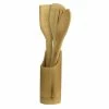Home-Basics Kitchen & Dining Home Basics 5pc. Bamboo Utensil Set W/Sculptural Holder-Natural -Home-Essentials Shop ef54f828 c0c3 4b55 8638 5ae4427d8018