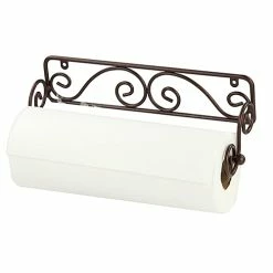 Home-Basics Storage & Organization Home Basics Scroll Collection Bronze Paper Towel Holder