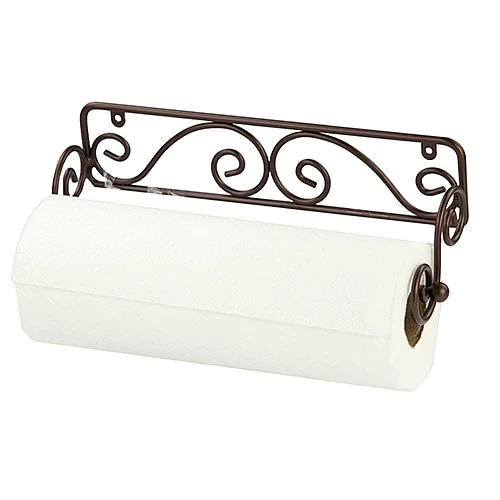 Home-Basics Storage & Organization Home Basics Scroll Collection Bronze Paper Towel Holder 3 Home-Basics Storage & Organization Home Basics Scroll Collection Bronze Paper Towel Holder